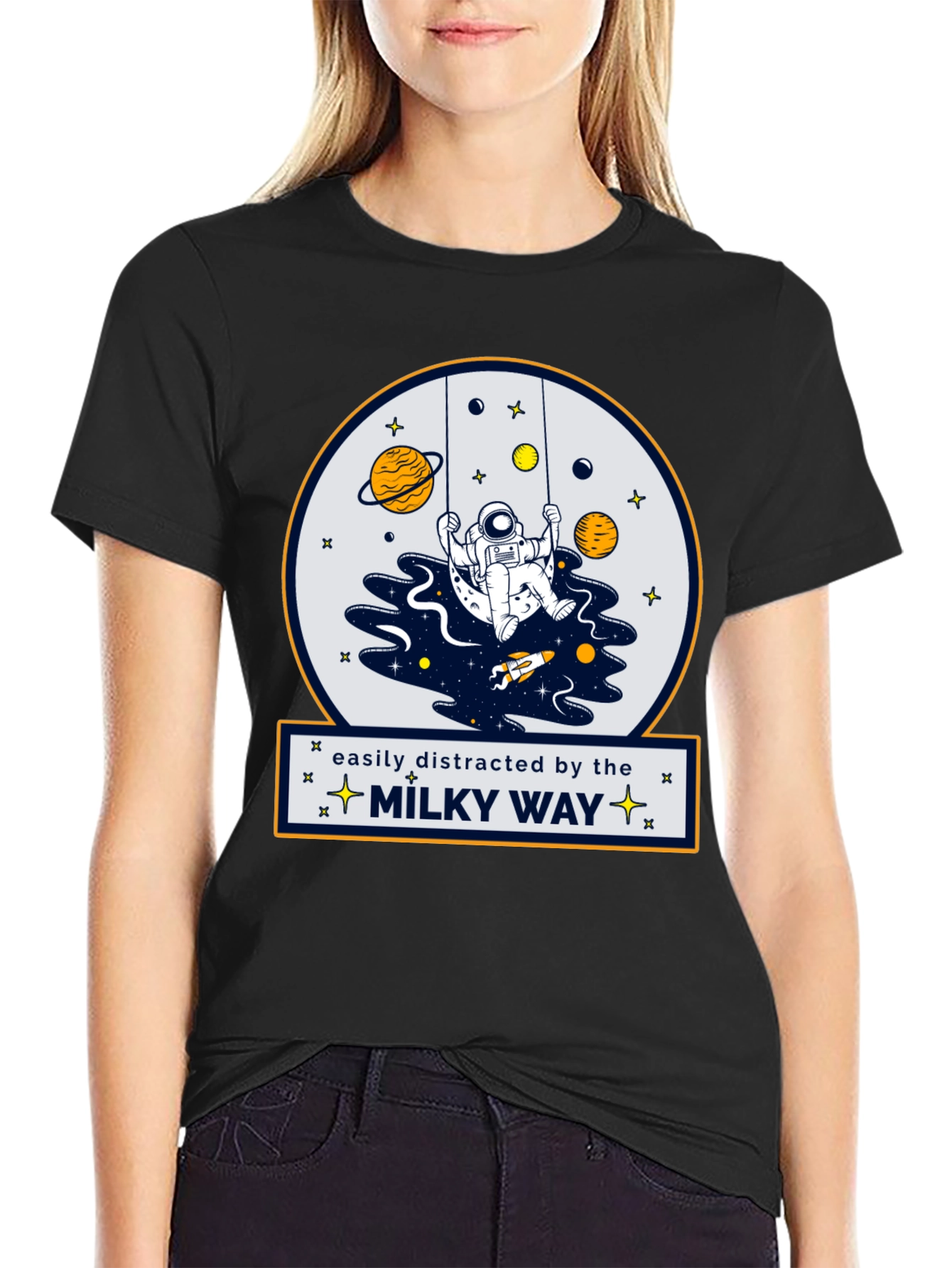 Easily Distracted by the Milky Way T-Shirt
