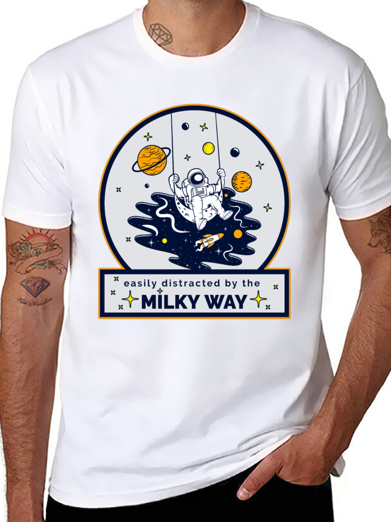 Easily Distracted by the Milky Way T-Shirt