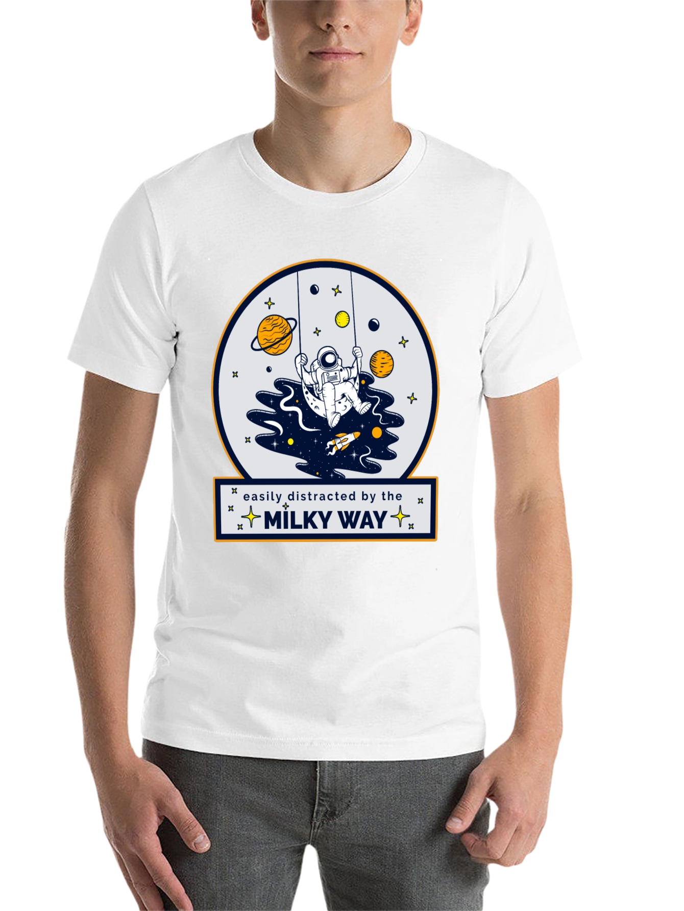 Easily Distracted by the Milky Way T-Shirt