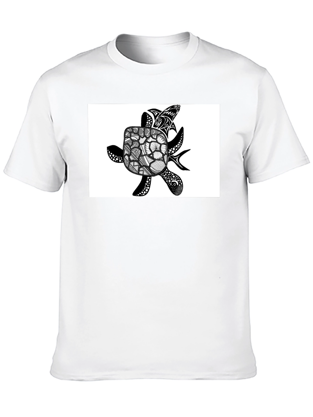 Sea Turtle Graphic T-Shirt - Black