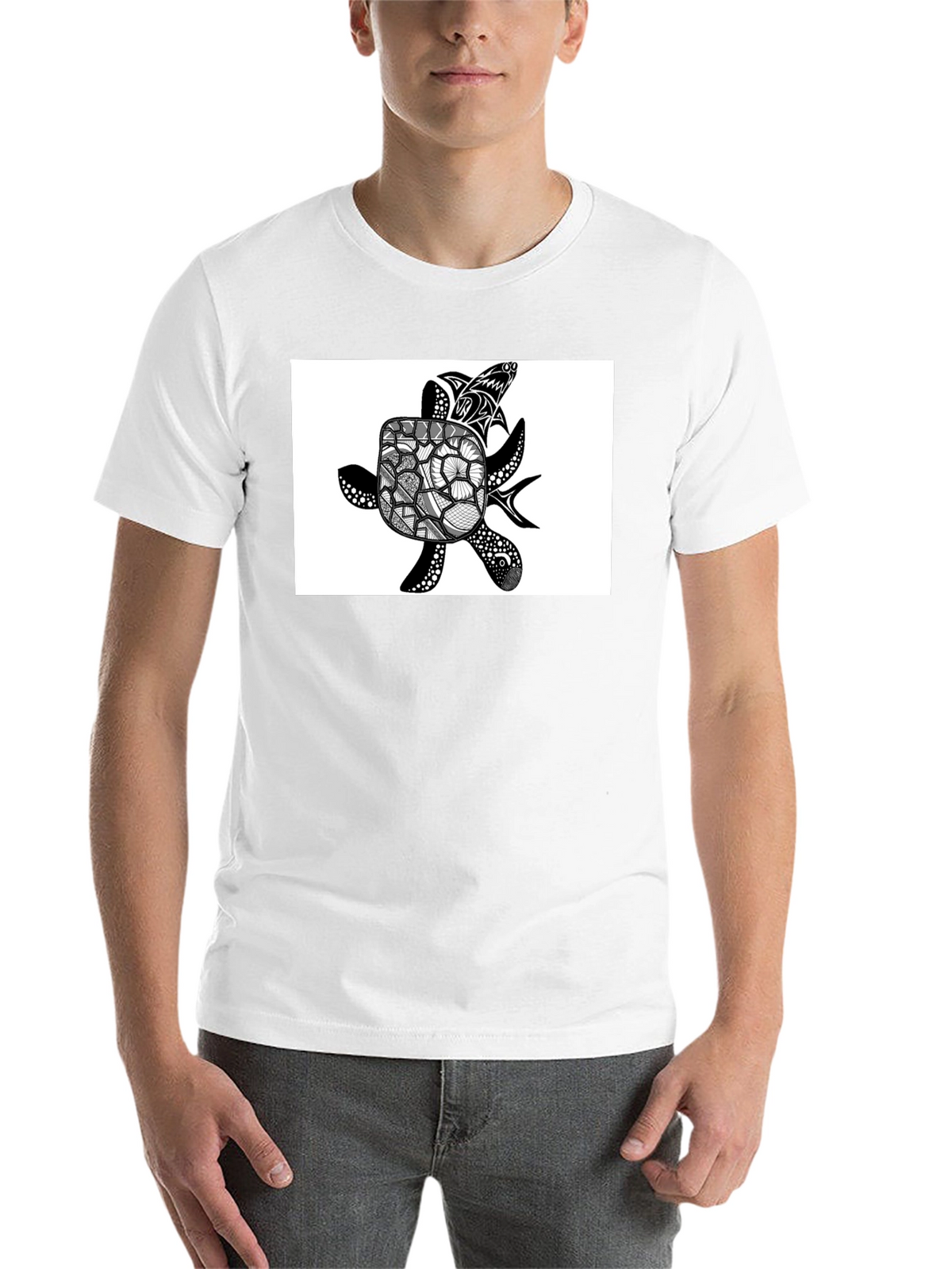 Sea Turtle Graphic T-Shirt - Black