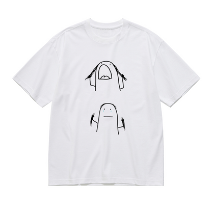 Funny Anxiety Meme Stick Figure Plus Size Women Tee