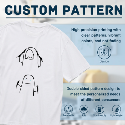 Funny Anxiety Meme Stick Figure Plus Size Women Tee