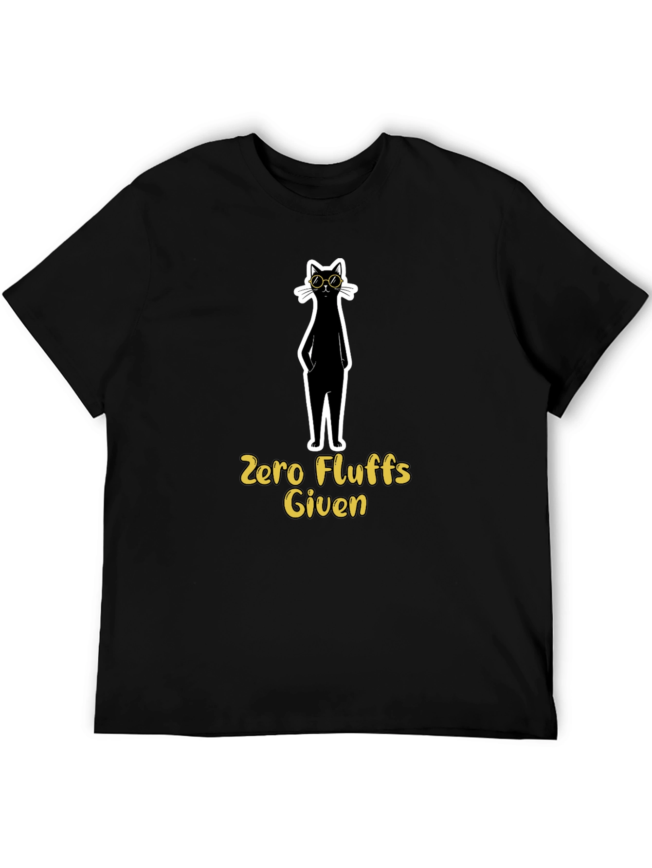 Zero Fluffs Given Cat T-Shirt