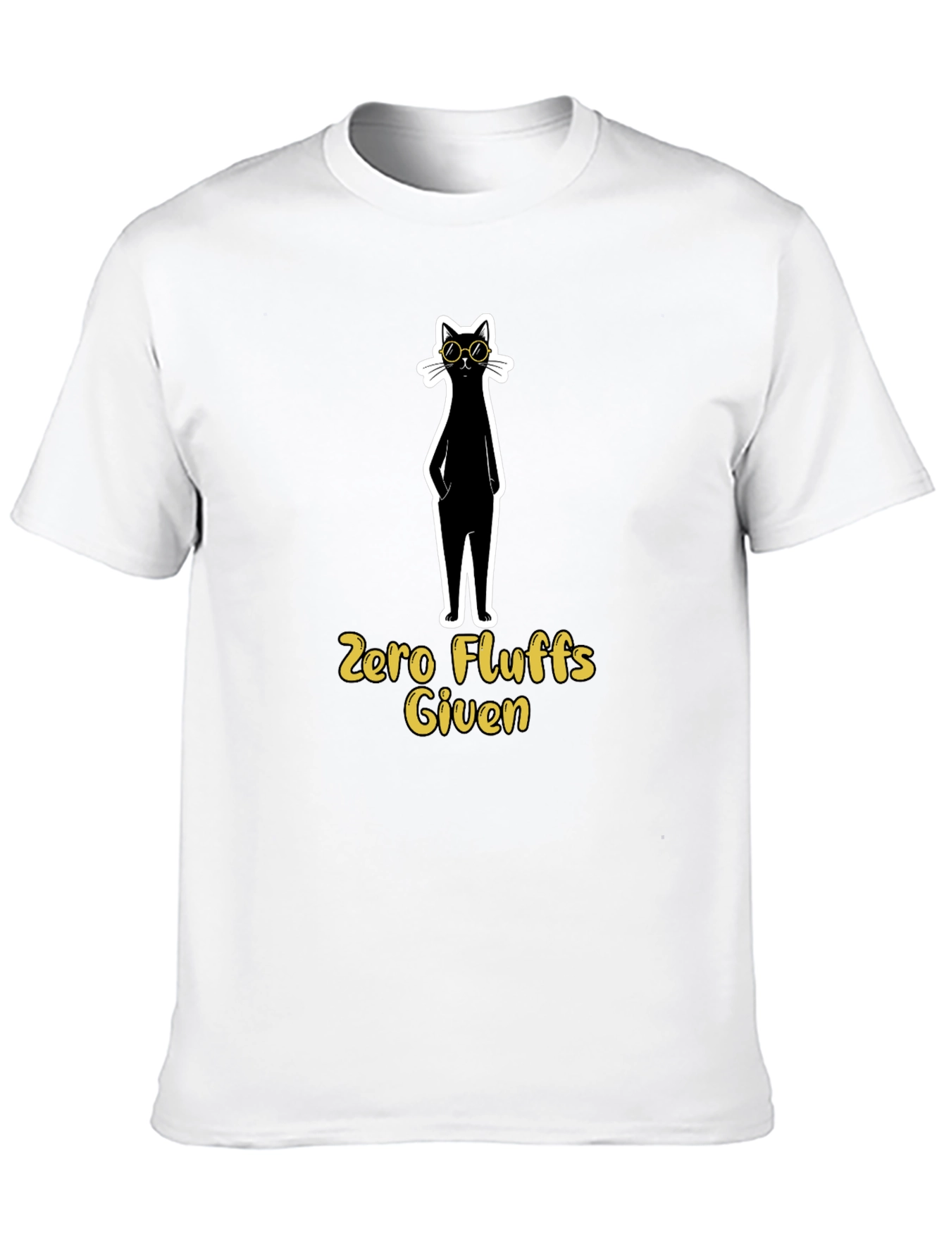 Zero Fluffs Given Cat T-Shirt