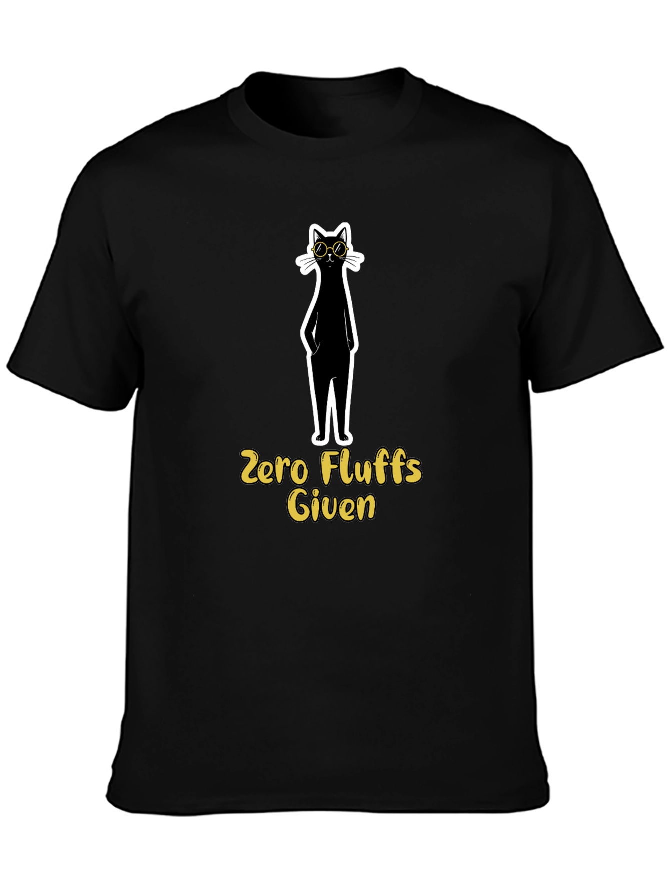 Zero Fluffs Given Cat T-Shirt