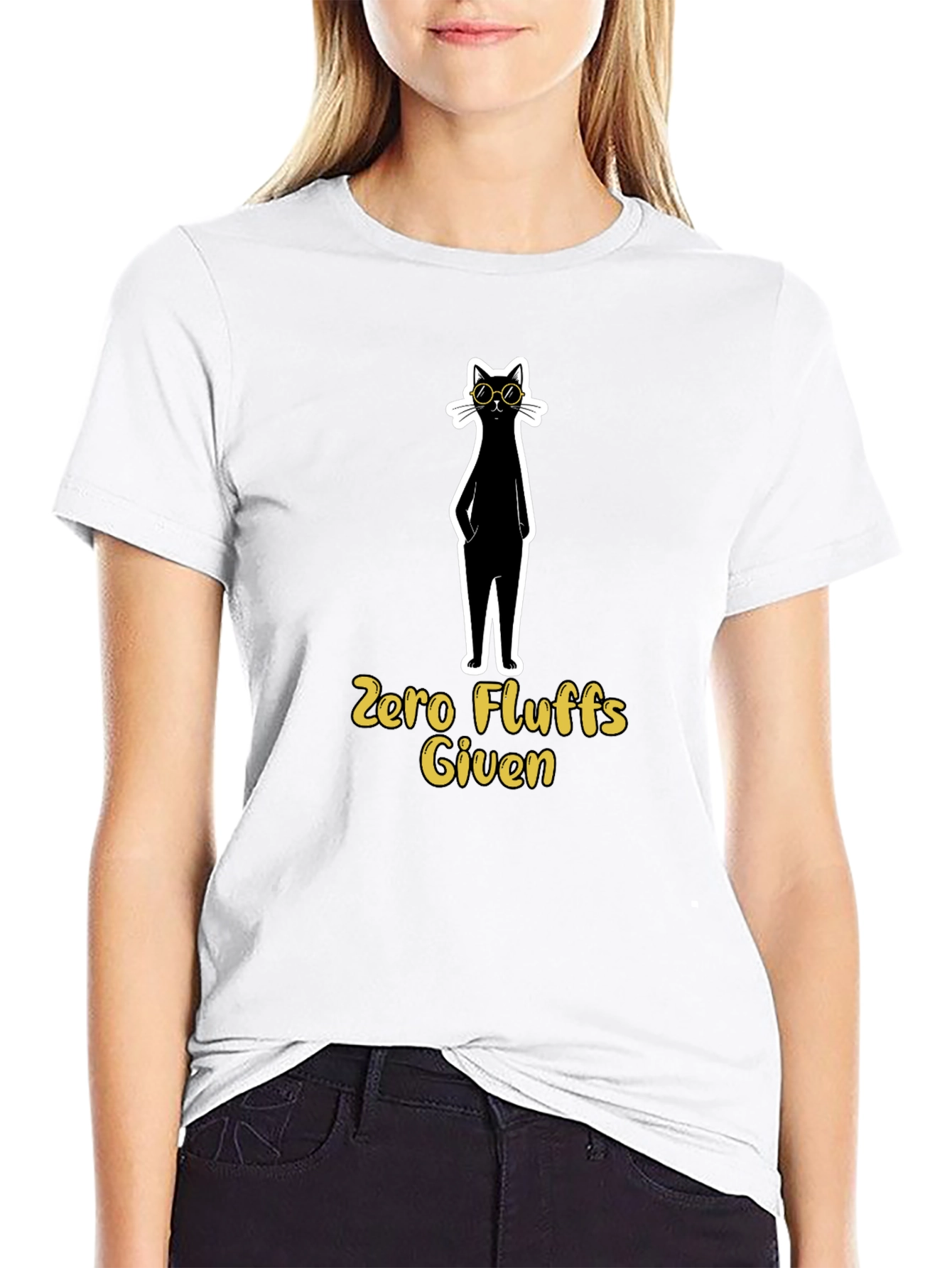 Zero Fluffs Given Cat T-Shirt