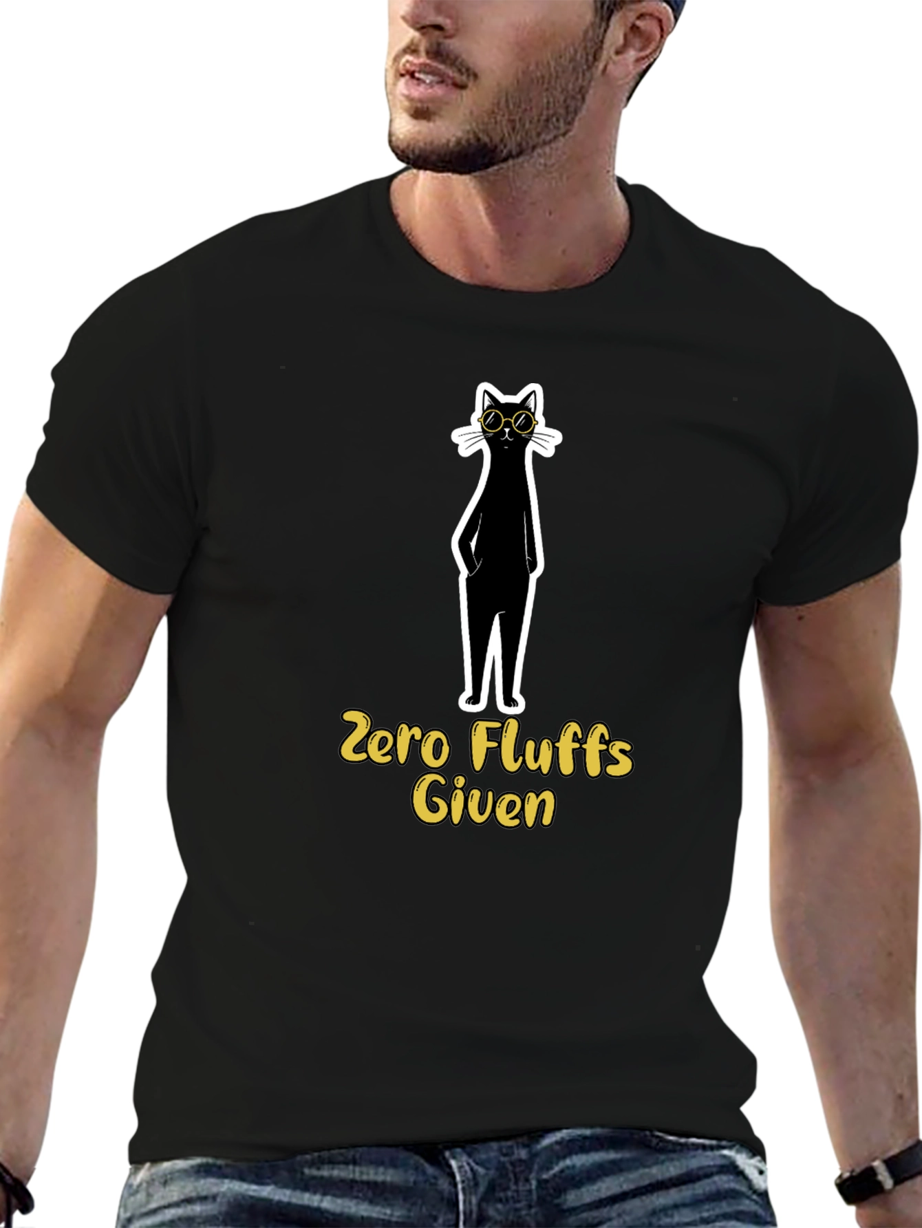 Zero Fluffs Given Cat T-Shirt