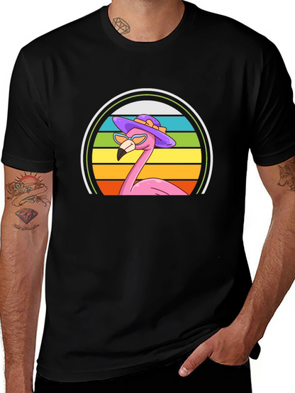Flamingo Sunset Graphic Tee