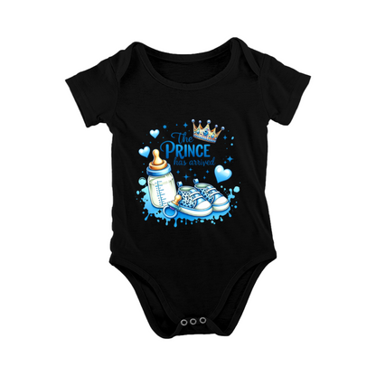 The Prince Has Arrived Baby Boy Announcement Bodysuit
