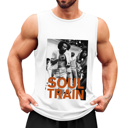 Retro Soul Train Vintage Funk Dance Men Tank Top
