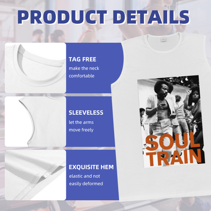 Retro Soul Train Vintage Funk Dance Men Tank Top