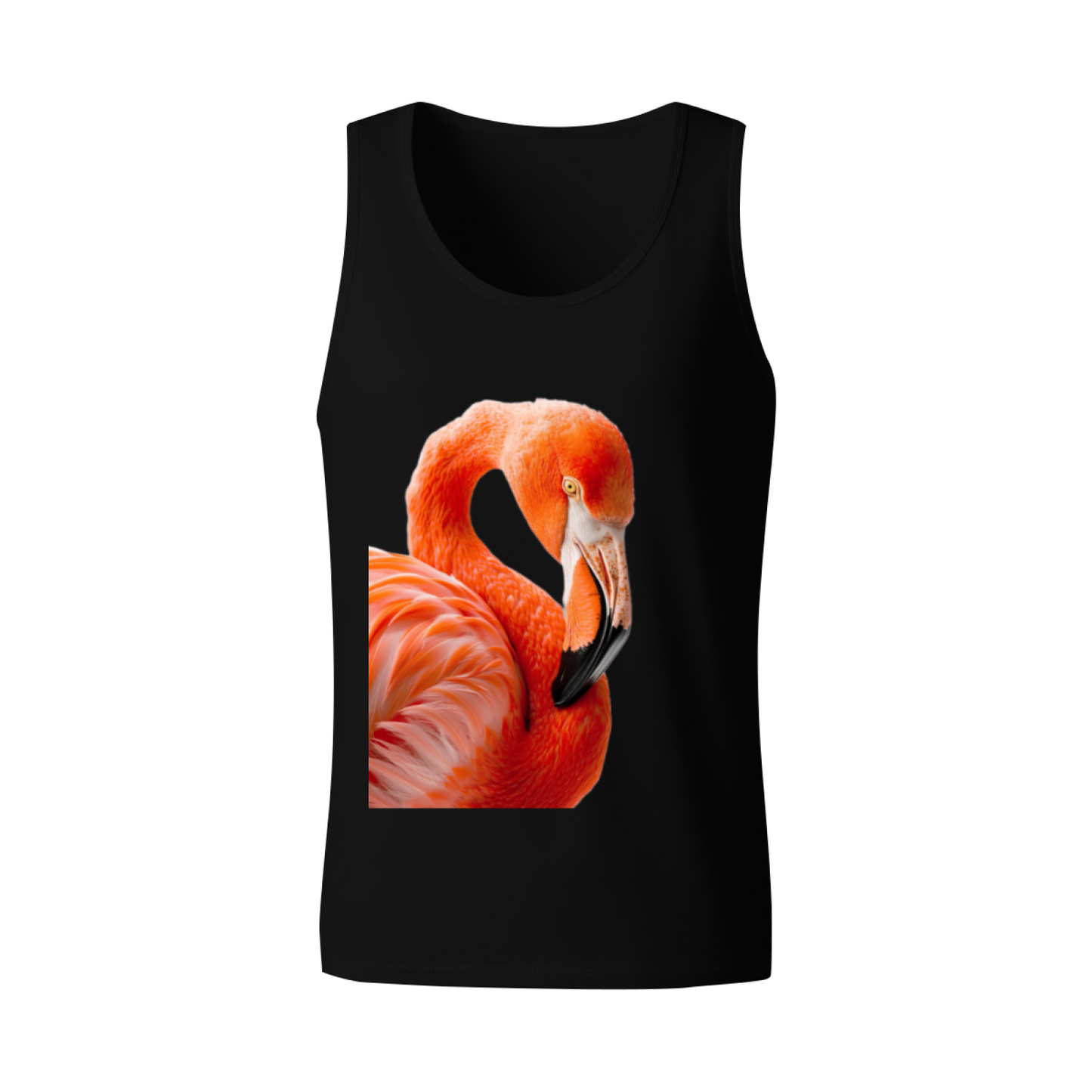 Vivid Real Flamingo Portrait Sleeveless Tank For Men