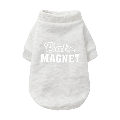 Babe Magnet Trendy Letter Print Black Pet Cute Sweater