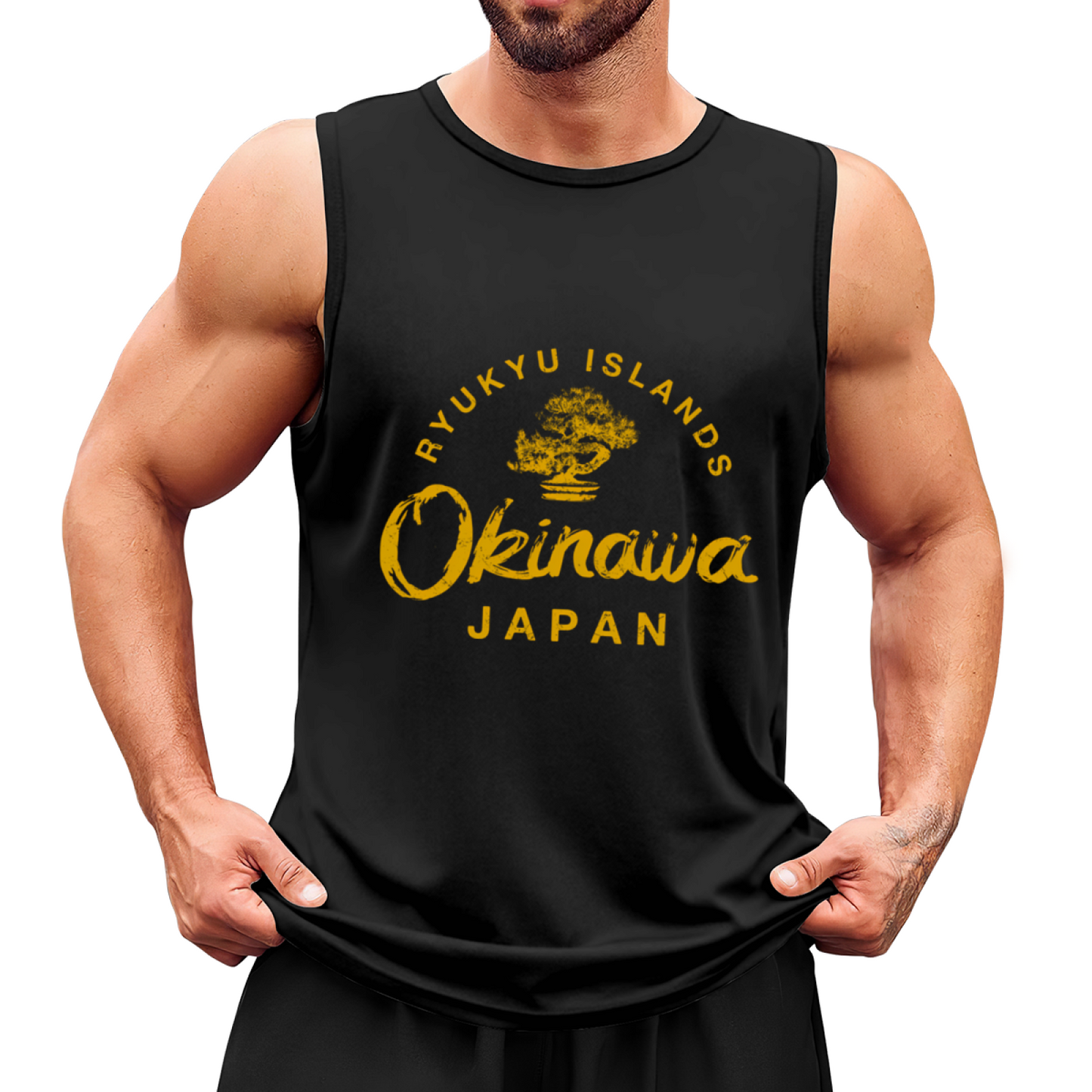 Okinawa Ryukyu Islands Bonsai Vintage Travel Graphic Tank