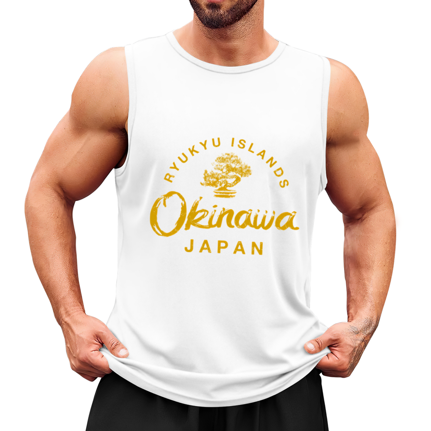 Okinawa Ryukyu Islands Bonsai Vintage Travel Graphic Tank