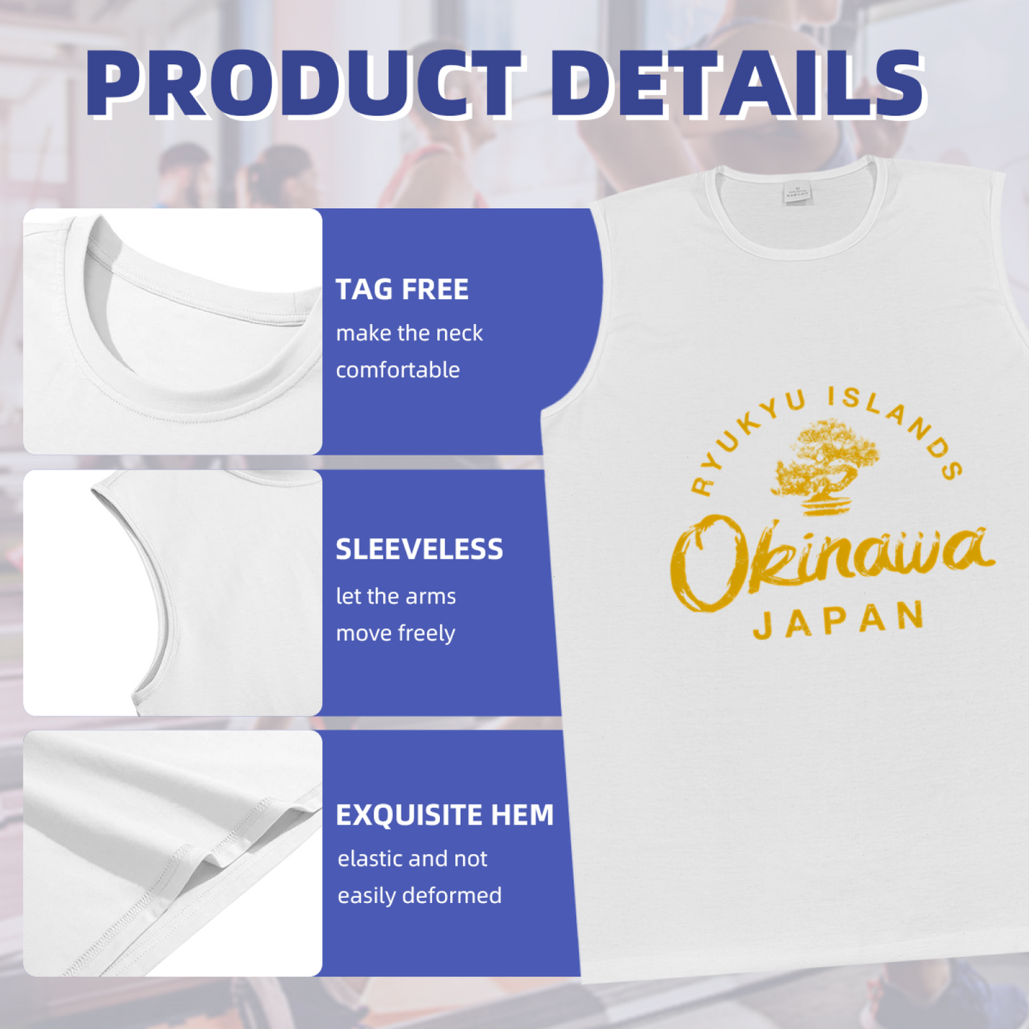 Okinawa Ryukyu Islands Bonsai Vintage Travel Graphic Tank