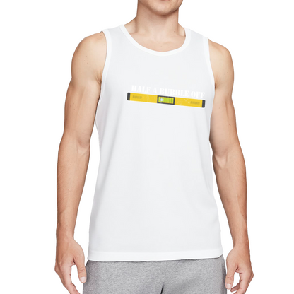 Half A Bubble Off Level Tool Carpenter Funny Mens Work Tank