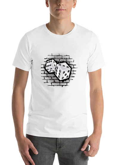 Rolling Dice Graphic T-Shirt - Black