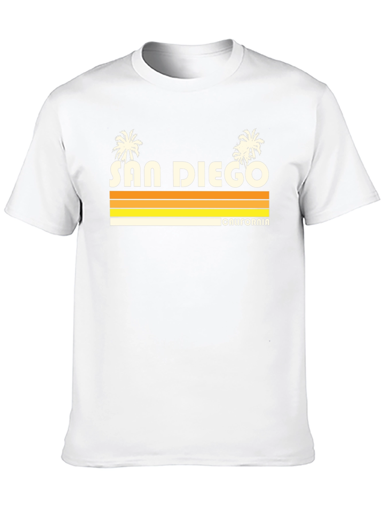San Diego California Retro Style Black T-Shirt