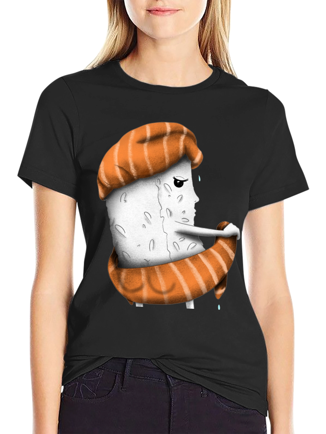 Sushi Sadness T-Shirt - Unique Graphic Tee