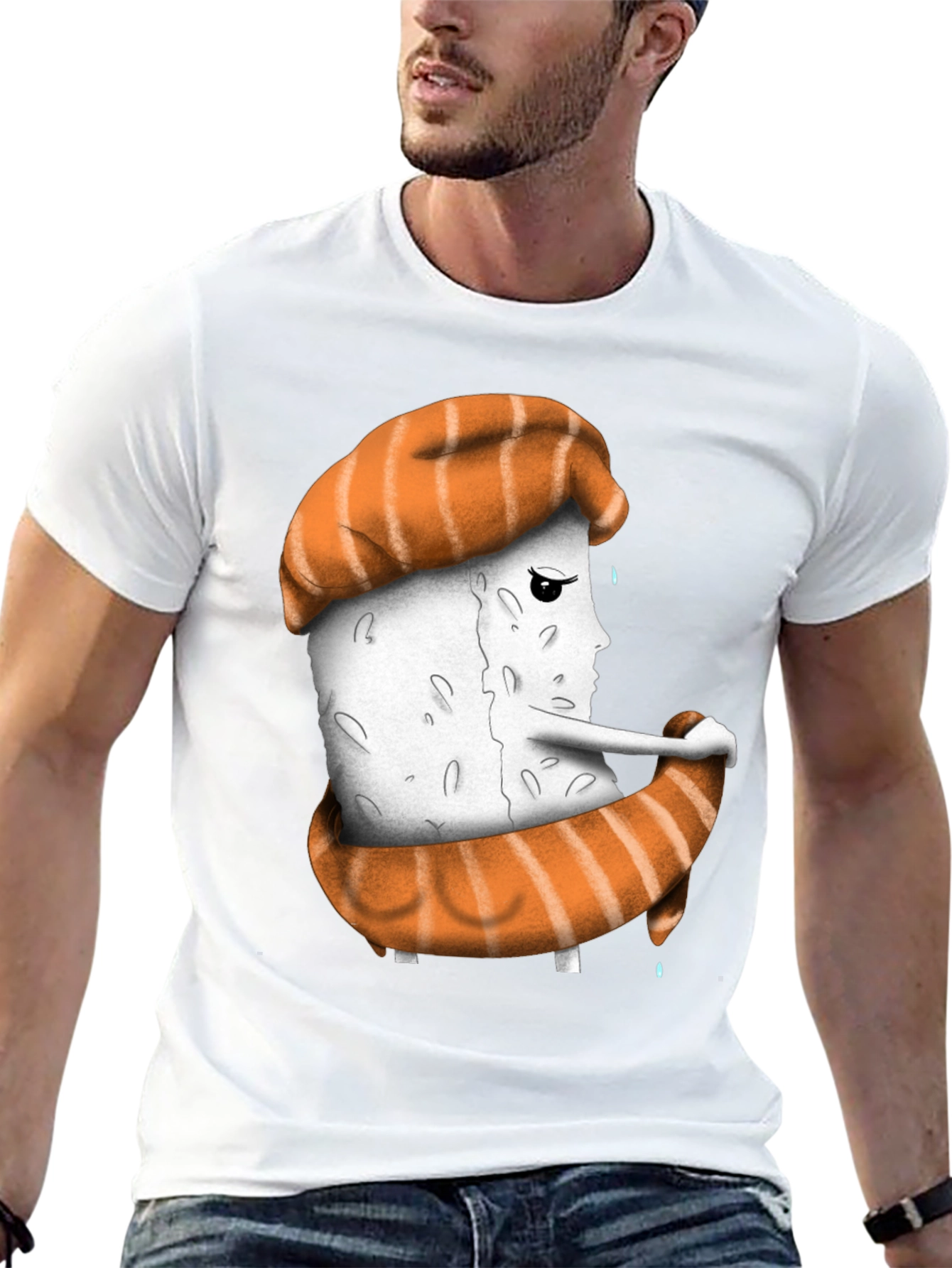Sushi Sadness T-Shirt - Unique Graphic Tee