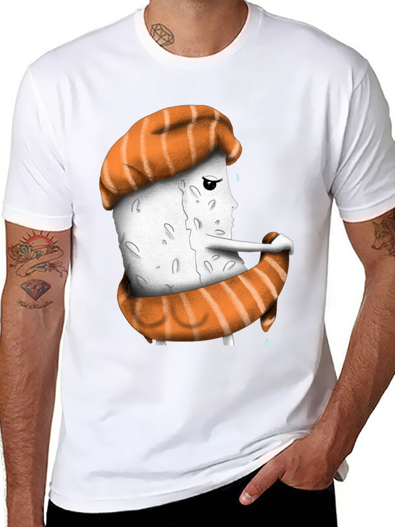 Sushi Sadness T-Shirt - Unique Graphic Tee
