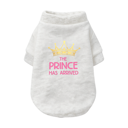The Prince Has Arrived Cute Crown Dog Warm Sweater