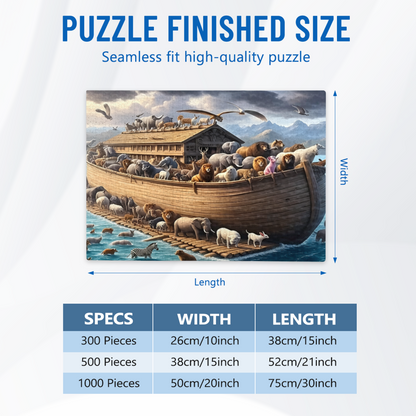 Noah¡¯s Ark Full of All Kinds of Animals Religious Art Puzzle