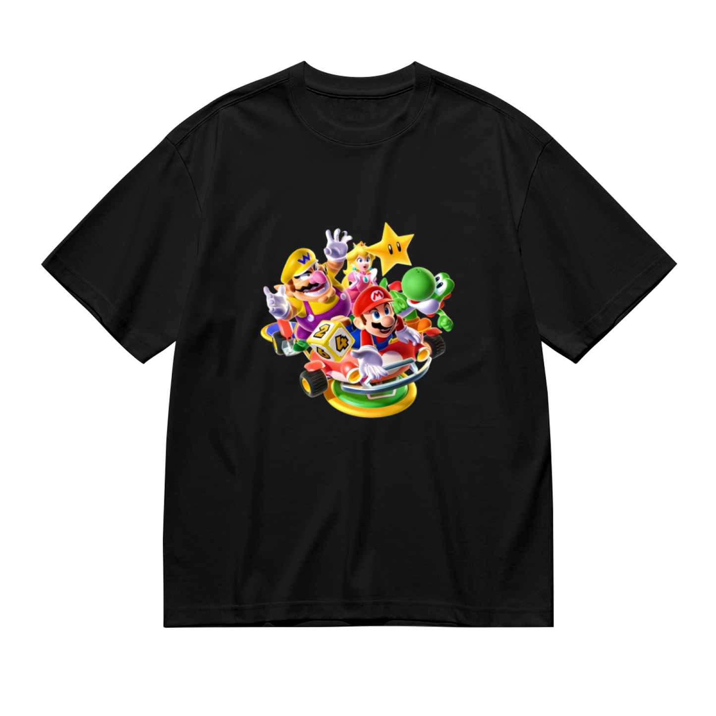Super Mario Kart Cute Characters Graphic Plus Size Women¡¯s T-Shirt