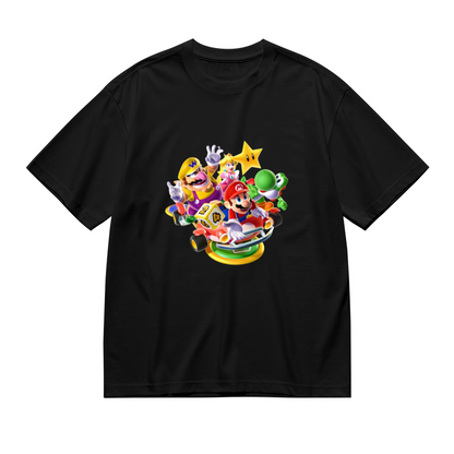 Super Mario Kart Cute Characters Graphic Plus Size Women¡¯s T-Shirt