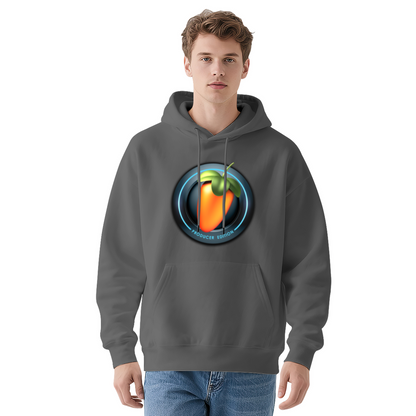 FL Studio Producer Gray Hoodie, Music Lover Soft Comfort Hoodie