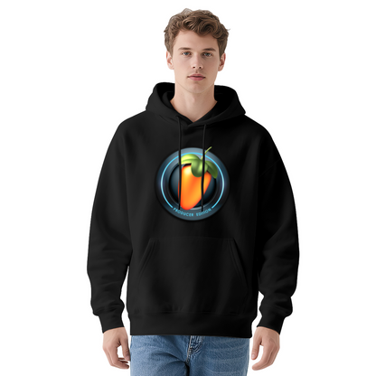 FL Studio Producer Gray Hoodie, Music Lover Soft Comfort Hoodie