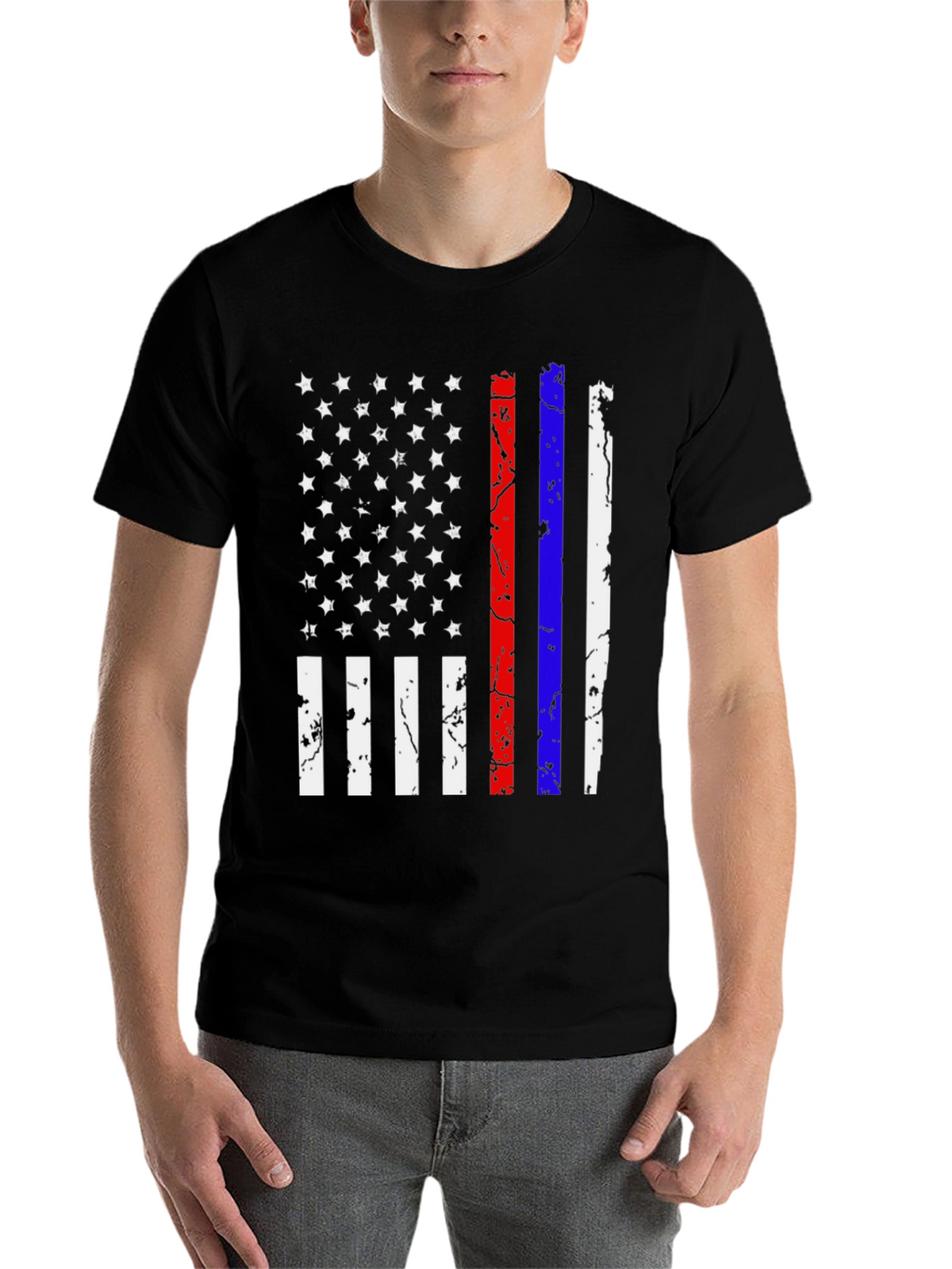 Distressed American Flag T-Shirt
