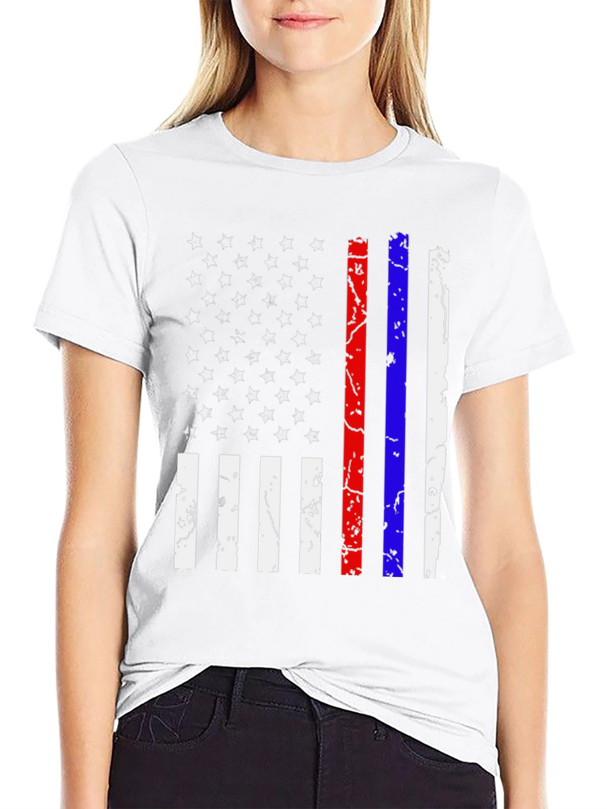 Distressed American Flag T-Shirt