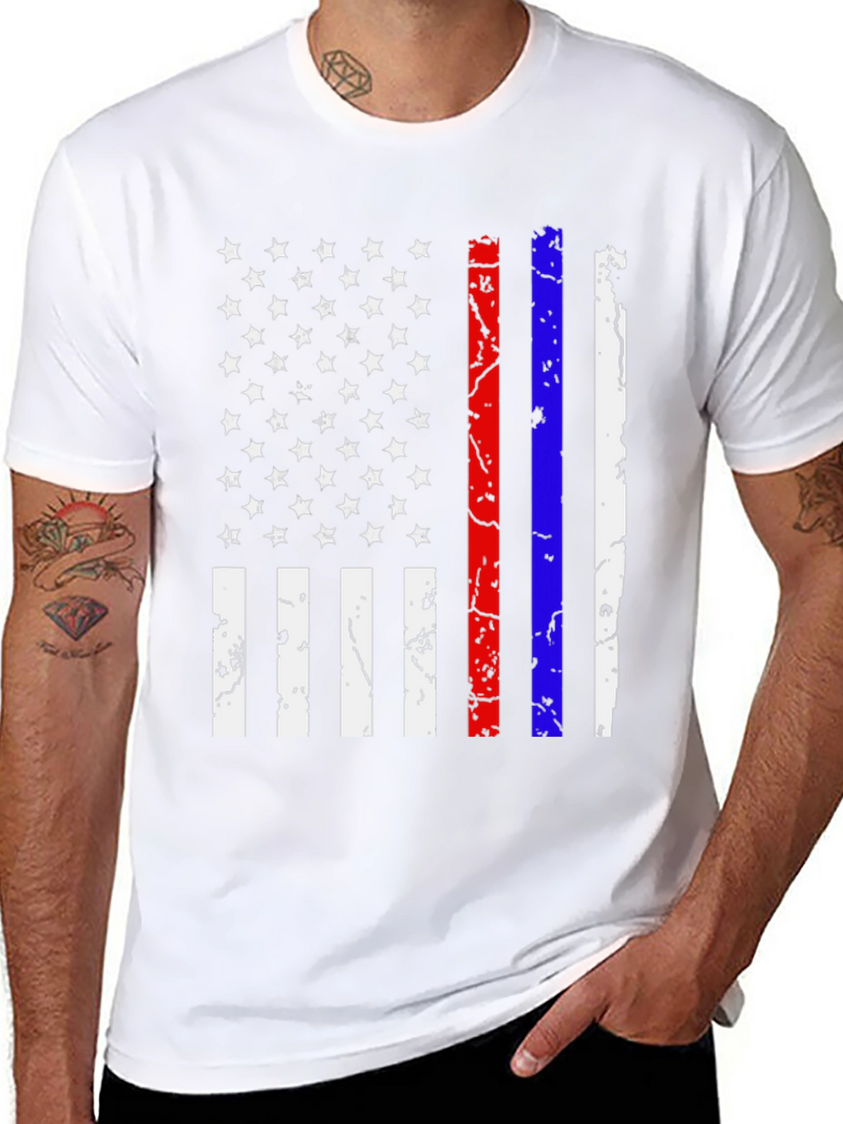 Distressed American Flag T-Shirt