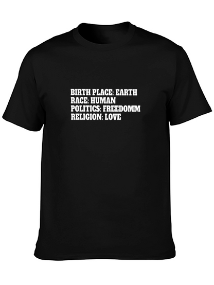 Earth Race Human Love T-Shirt