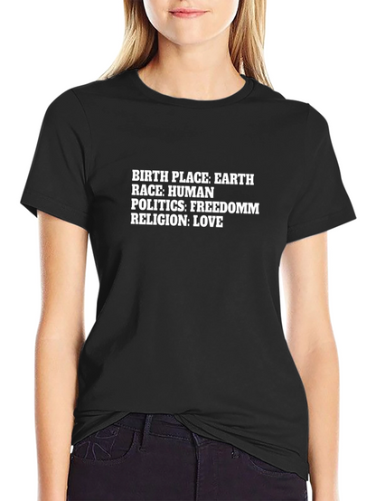 Earth Race Human Love T-Shirt
