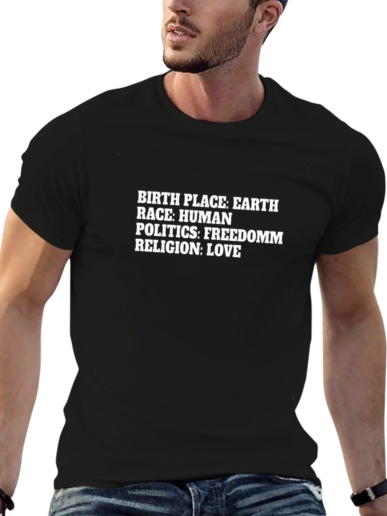 Earth Race Human Love T-Shirt