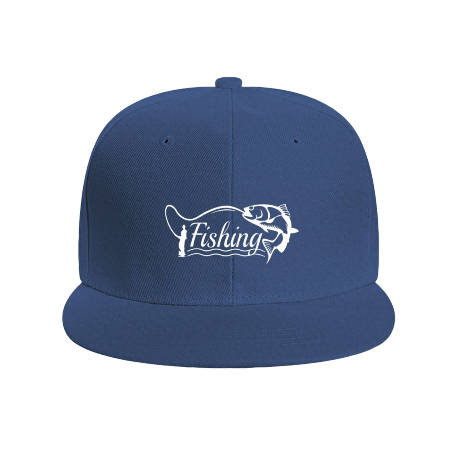 Vintage Fishing Fish Graphic Red Angler Snapback Sun Hat