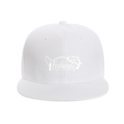 Vintage Fishing Fish Graphic Red Angler Snapback Sun Hat