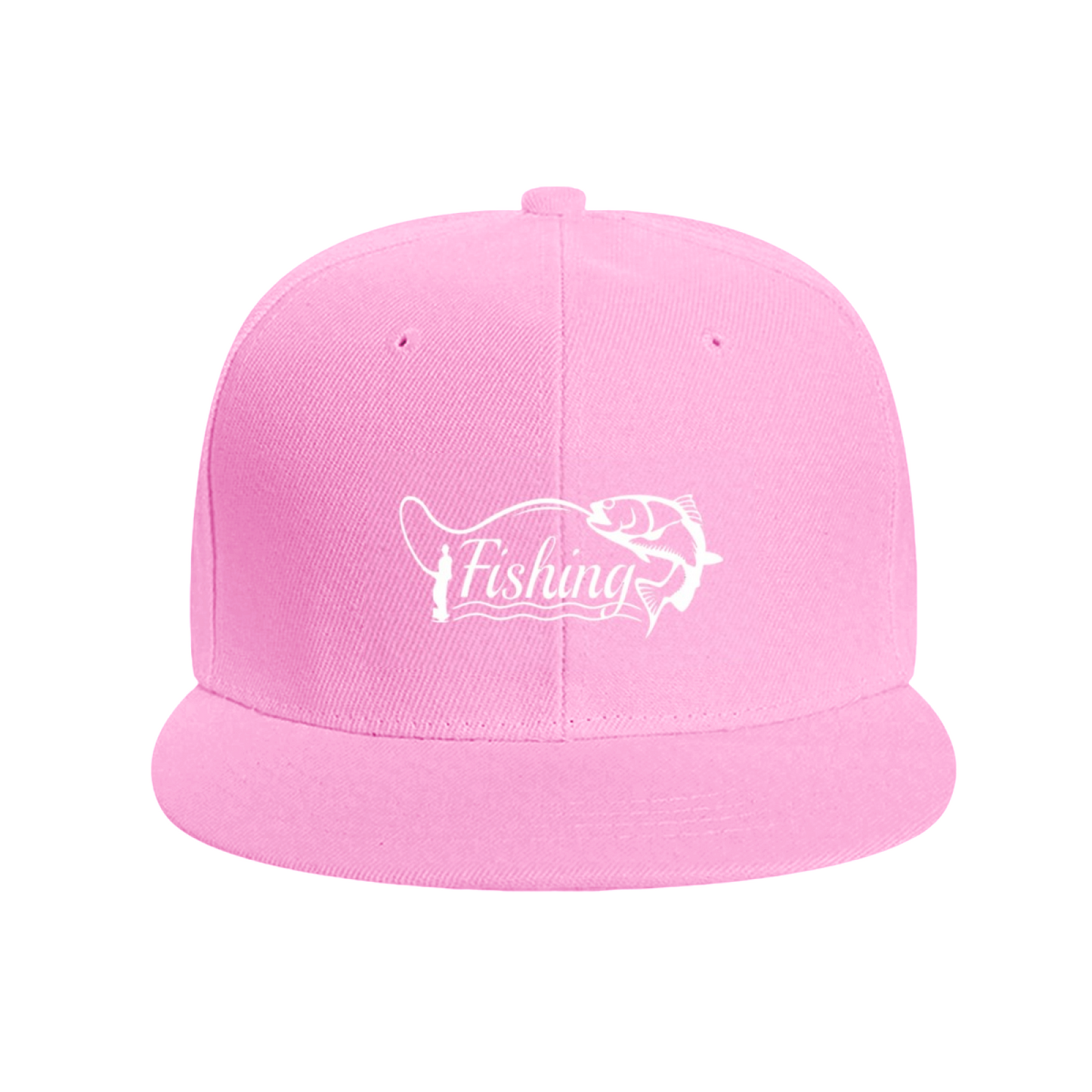 Vintage Fishing Fish Graphic Red Angler Snapback Sun Hat