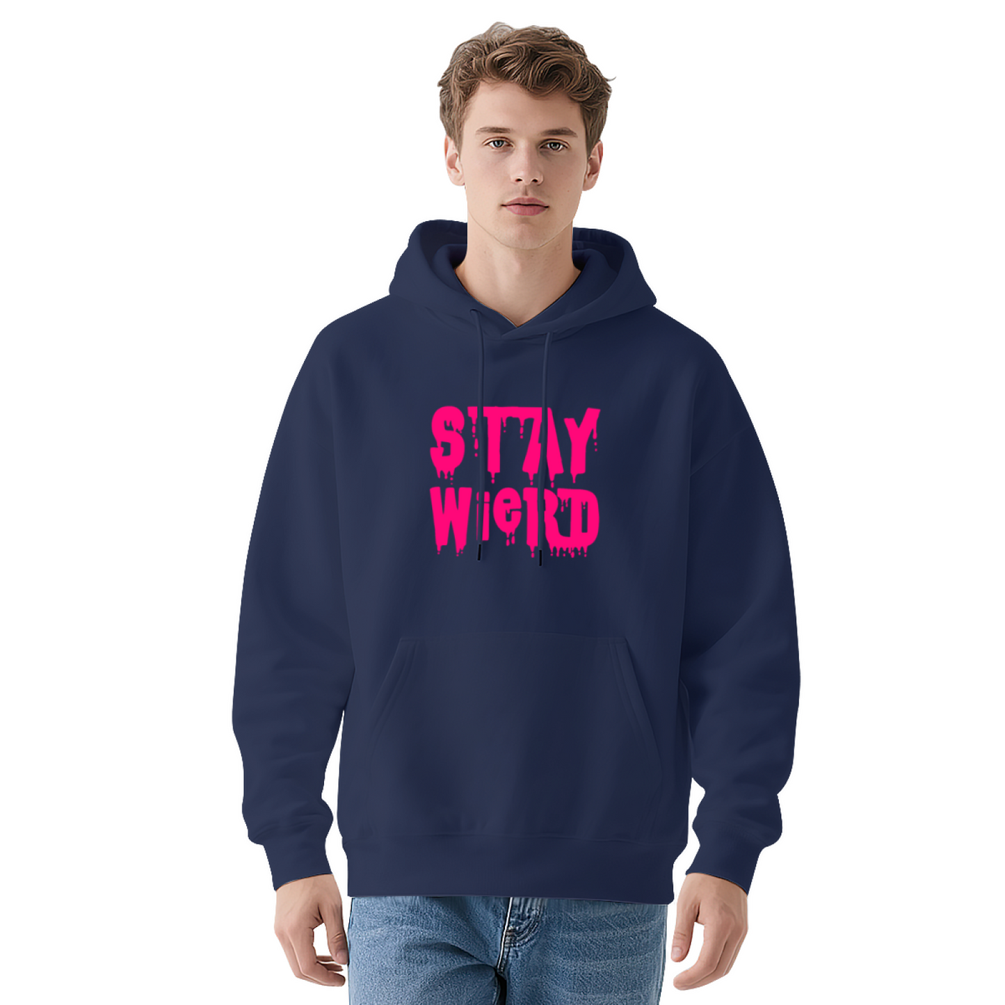 Men's Graphic Hoodie: ST7\YWi910 Typography, Trendy & Soft