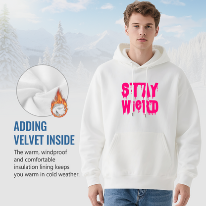 Men's Graphic Hoodie: ST7\YWi910 Typography, Trendy & Soft