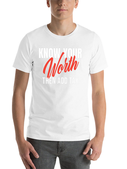 Know Your Worth Black Graphic Tee