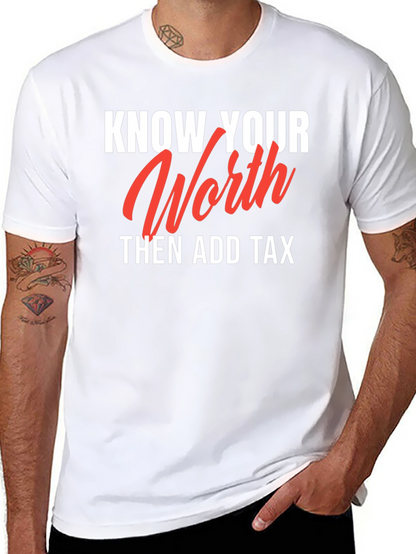 Know Your Worth Black Graphic Tee