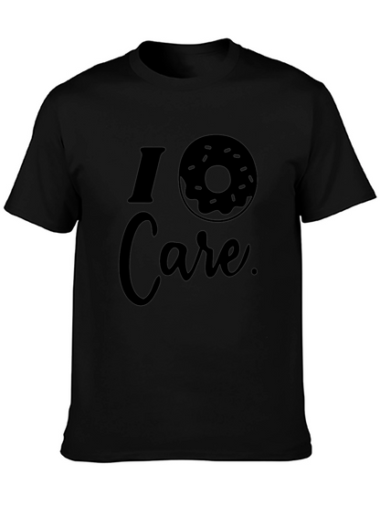 I Donut Care Black Graphic Tee