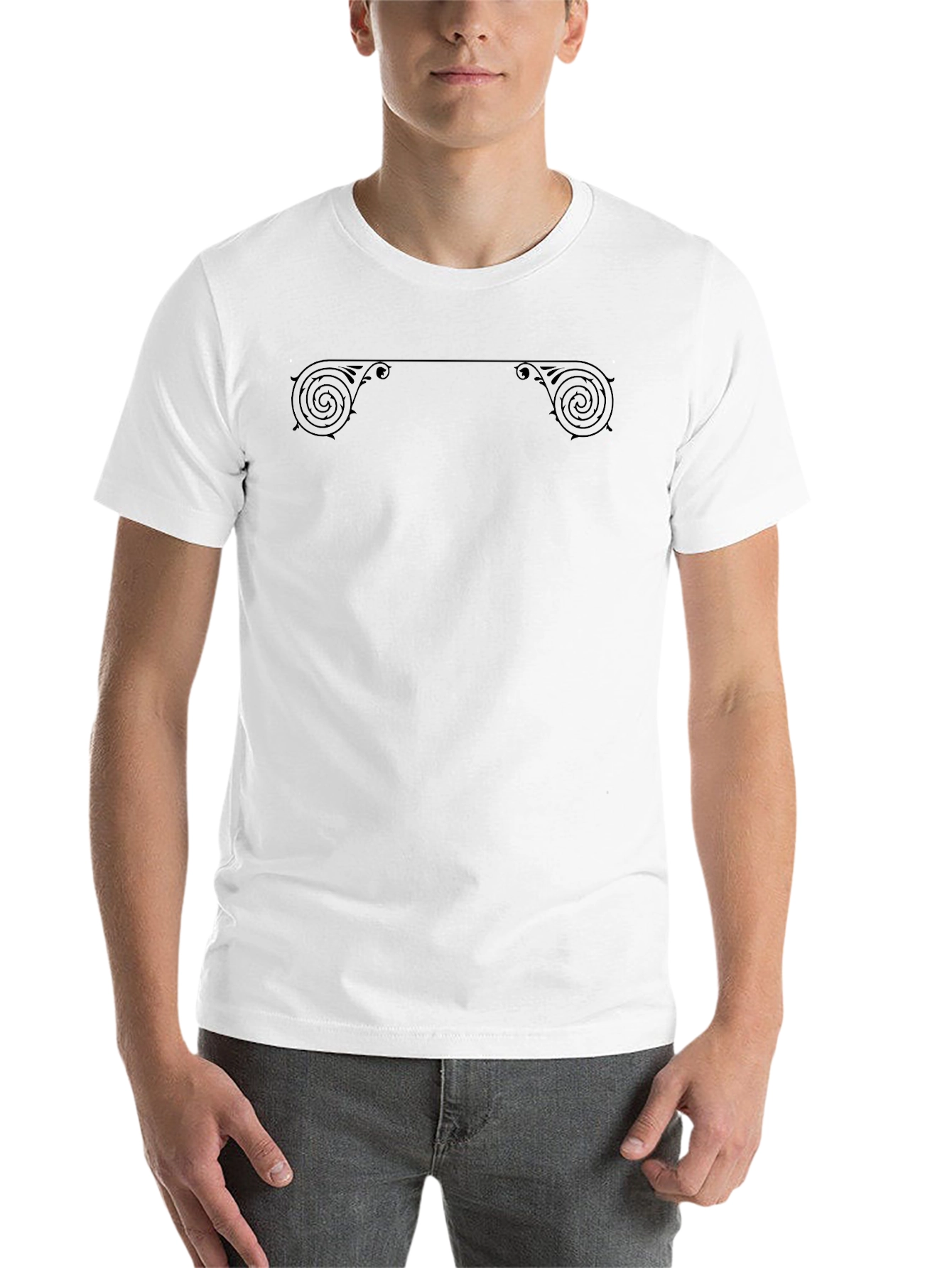 Ornate Scrollwork Black T-Shirt