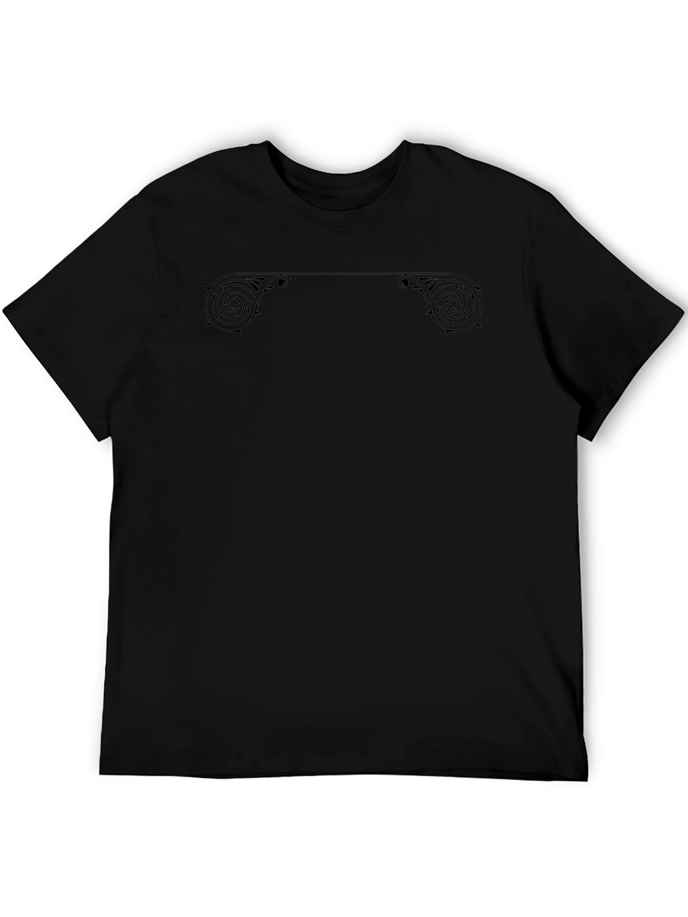 Ornate Scrollwork Black T-Shirt