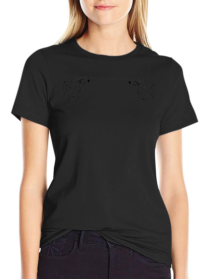 Ornate Scrollwork Black T-Shirt
